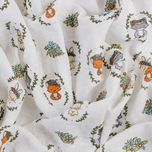 Ткань "Shannon Fabrics"   Ткань муслиновая   SMD EMBRACE   100\% хлопок   125 см ± 2 см flower crowns saltwater