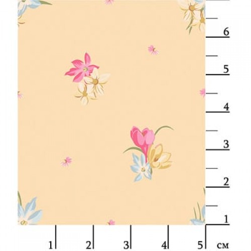 Ткань для пэчворка PEPPY   ВЕСЕННИЙ ЭТЮД   ФАСОВКА   50 x 55 см  146 г/кв.м ± 5   100\% хлопок ВЭ-16 желтый