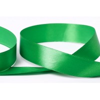 Лента атласная 25 мм ( 1 ")  "Gamma"   AL-25P   ФАСОВКА   5 x  5.4 м №134 зеленый