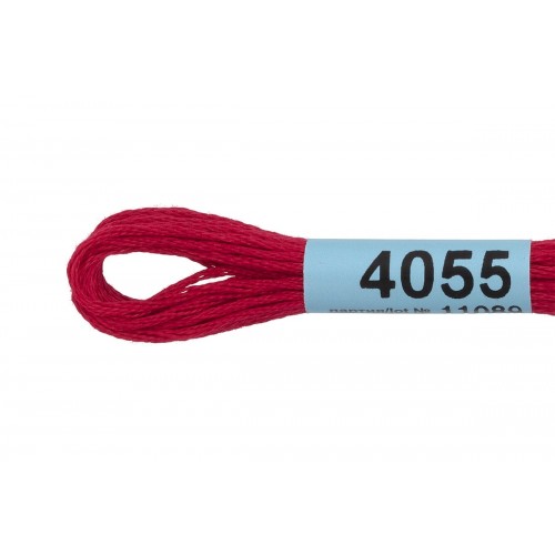 Нитки для вышивания "Gamma"    мулине  ( 3173-6115 )  100\% хлопок   24 x  8 м №4055 малиновый