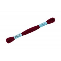 Нитки для вышивания "Gamma"    мулине  ( 0820-3070 )  100\% хлопок   24 x  8 м №0870 т.бордовый