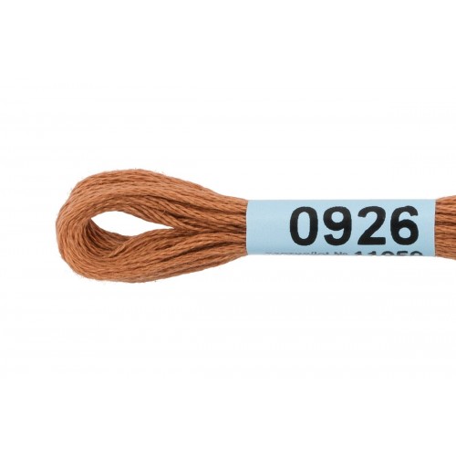 Нитки для вышивания "Gamma"    мулине  ( 0820-3070 )  100\% хлопок   24 x  8 м №0926 св.коричневый