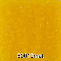 Бисер Чехия круглый 4   10/0   2.3 мм  500 г 80010 mat (Ф640) жёлтый мат.