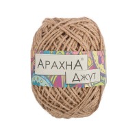 Пряжа ARACHNA "Jute"   100\% джут   5 шт. х  100 г ± 10 г  90 м ± 5 м № 005 розово-бежевый
