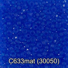 Бисер Чехия "GAMMA" круглый 3   10/0   2.3 мм  50 г  1-й сорт C633mat св.васильковый мат. ( 30050 )