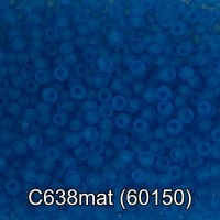 Бисер Чехия "GAMMA" круглый 3   10/0   2.3 мм  50 г  1-й сорт C638mat св.синий мат. ( 60150 )