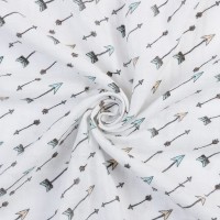Ткань "PEPPY"   Ткань муслиновая   ФАСОВКА   SMD EMBRACE   100\% хлопок   100 х  125 см  Shannon Fabrics straight and true saltwater