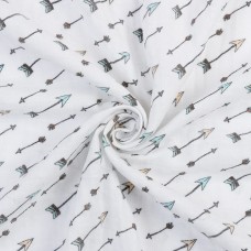 Ткань "PEPPY"   Ткань муслиновая   ФАСОВКА   SMD EMBRACE   100\% хлопок   100 х  125 см  Shannon Fabrics straight and true saltwater