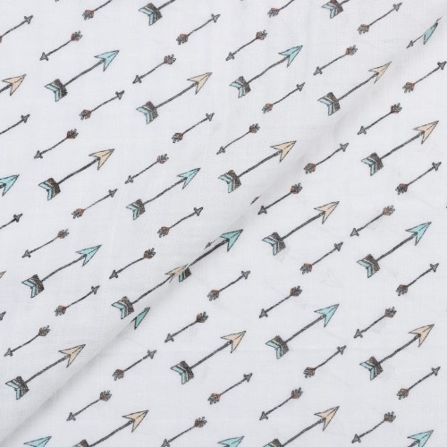 Ткань "PEPPY"   Ткань муслиновая   ФАСОВКА   SMD EMBRACE   100\% хлопок   100 х  125 см  Shannon Fabrics straight and true saltwater