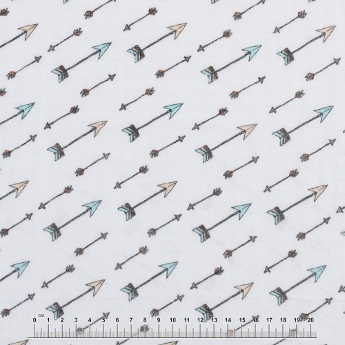 Ткань "PEPPY"   Ткань муслиновая   ФАСОВКА   SMD EMBRACE   100\% хлопок   100 х  125 см  Shannon Fabrics straight and true saltwater