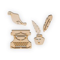 Заготовка для декорирования "Mr. Carving"   ВД-521   Мини-набор   фанера   0.3 см  СК/Распродажа №2 "Писатель"