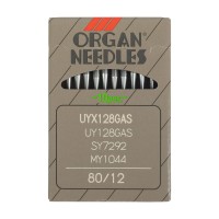 Иглы для пром. шв. машин "ORGAN"   UY x 128 GAS   10 шт. №080