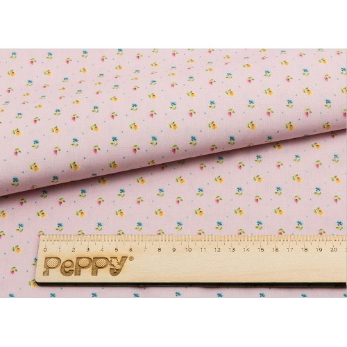 Ткань для пэчворка PEPPY   НЕЖНАЯ ИСТОРИЯ   ФАСОВКА   50 x 55 см  146 г/кв.м ± 5   100\% хлопок НИ-23 розовый