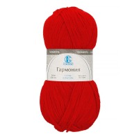 Пряжа Камтекс КТ "Гармония"   50\% шерсть, 50\% акрил   5 шт. х  100 г  245 м  046 красный