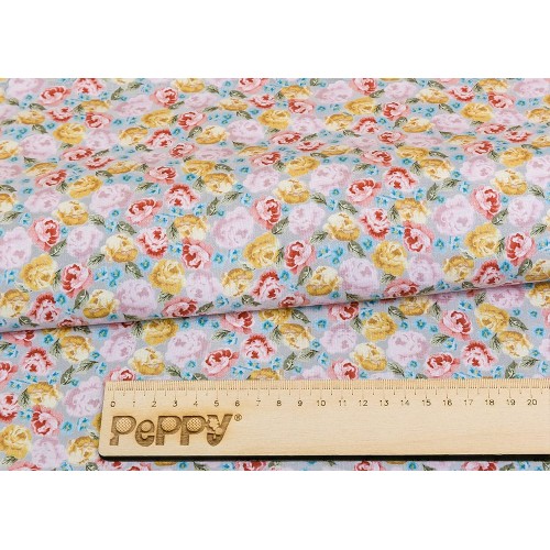 Ткань для пэчворка PEPPY   ВЕРСАЛЬСКИЕ САДЫ   ФАСОВКА   50 x 55 см  146 г/кв.м ± 5   100\% хлопок ВС-16 серый