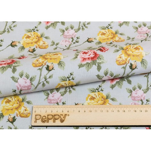 Ткань для пэчворка PEPPY   ВЕРСАЛЬСКИЕ САДЫ   ФАСОВКА   50 x 55 см  146 г/кв.м ± 5   100\% хлопок ВС-13 серый