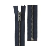 Молния Металл оксид (черный никель) ZIP 5B   однозамковая   75 см Тип 5   10 шт  разъёмная   "Gamma" №318 т.синий