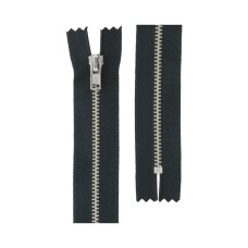 Молния Металл никель ZIP 3N   однозамковая   16 см Тип 3   10 шт  неразъёмная   "Gamma" №320 черно-синий