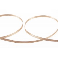Лента атласная 3 мм ( 1/8 ")  "Gamma"   AL-3P   двухстор.   91.4 м №093 бежевый
