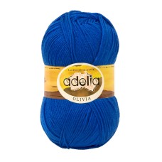 Пряжа ADELIA "OLIVIA"   60\% акрил, 40\% шерсть   5 шт. х  100 г  250 м ± 10 м №07 синий