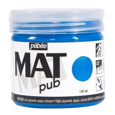 Краска акриловая "PEBEO"   экстра матовая Mat Pub №1   140 мл 256011 синий кобальт