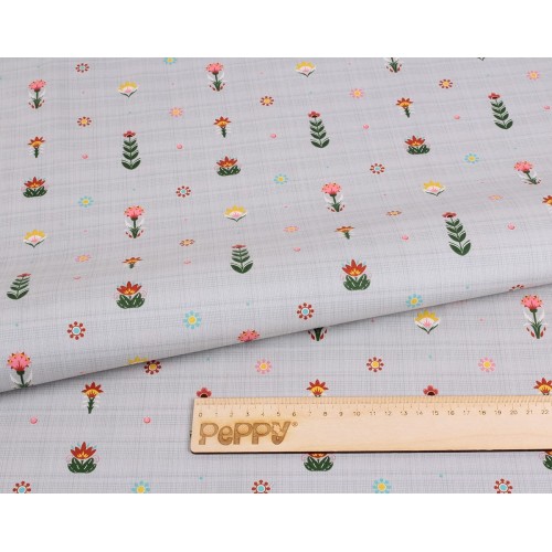 Ткань для пэчворка PEPPY   ЛЕСНЫЕ ЖИТЕЛИ   ФАСОВКА   50 x 55 см  146 г/кв.м ± 5   100\% хлопок ЛЖ-09 серый