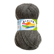 Пряжа ALPINA "KLEMENT"   80\% альпака, 20\% мериносовая шерсть   4 шт. х  50 г  300 м ± 10 м №08 серый