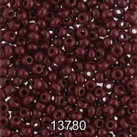 Бисер Чехия круглый 5   10/0   2.3 мм  500 г 13780 (Ф187) т.коричневый