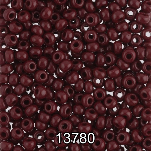 Бисер Чехия круглый 5   10/0   2.3 мм  500 г 13780 (Ф187) т.коричневый