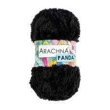 Пряжа ARACHNA "PANDA"   100\% микрополиэстер   5 шт. х  100 г  75 м №51 черный