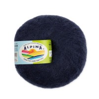 Пряжа ALPINA "MEGHAN"   73\% кид мохер, 27\% нейлон   4 шт. х  50 г  390 м ± 10 м №04 т. синий