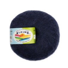 Пряжа ALPINA "MEGHAN"   73\% кид мохер, 27\% нейлон   4 шт. х  50 г  390 м ± 10 м №04 т. синий