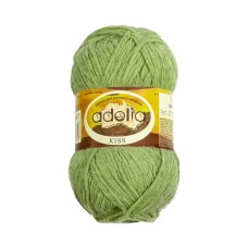 Пряжа ADELIA "KISS"   100\% полиэстер   10 шт. х  50 г  145 м ± 7 м №27 зеленый