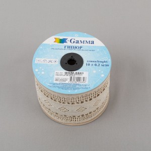 Гипюр "Gamma"   85 мм  GGM-8501   на бобине   10 м ± 0.2   Турция GP014BE бежевый