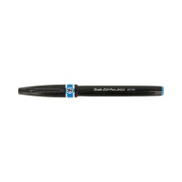 "Pentel"   Браш пен Brush Sign Pen Artist, ultra-fine   0.5 - 5 мм   кисть/круглое тонкое SESF30C-SX голубой