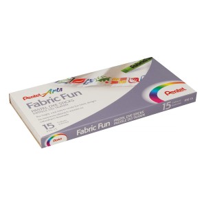"Pentel"   Пастель для ткани FabricFun Pastels   15 цв. PTS2-15
