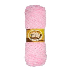 Пряжа ADELIA "DOLLY  VELOUR"   100\% микрополиэстер   5 шт. х  100 г  93 м ± 6 м №27 св.розовый