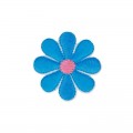 №04/5 5 шт №1580I цветок синий 3.5х3.5 см