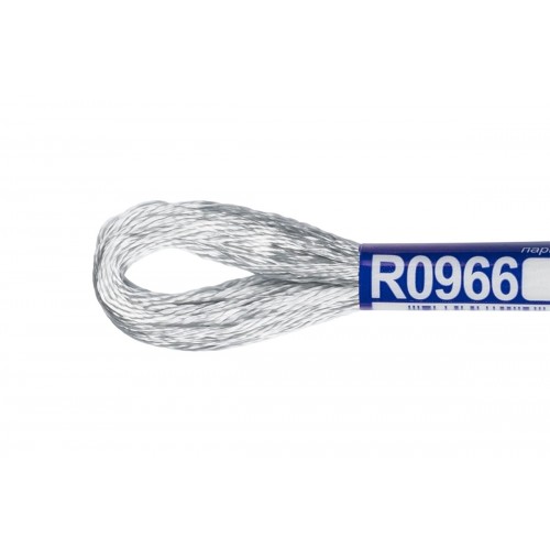Нитки для вышивания "Gamma"   мулине   100\% вискоза   12 x  8 м R0966 бл-серый
