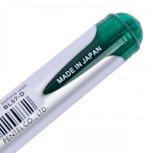 "Pentel"   Ручка гелевая Energel  d 0.7 мм  12 шт. BL57-DO цвет чернил: зелёный
