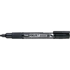 "Pentel"   Маркер перманентный Paint   4 мм   пулевидный   12 шт. MMP20-AO черный лаковый