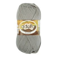 Пряжа ADELIA "HAPPY"   100\% акрил   10 шт. х  50 г  128 м ± 7 м №13 св.серый
