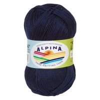 Пряжа ALPINA "XENIA"   100\% мерсеризованный хлопок   10 шт. х  50 г  240 м ± 10 м №109 т.синий