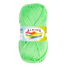 Пряжа ALPINA "TOMMY"   100\% микнес   10 шт. х  50 г  130 м ± 10 м №035 яр. салатовый