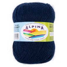Пряжа ALPINA "WHITE RABBIT"   55\% пух кролика, 45\% нейлон   10 шт. х  50 г  300 м ± 15 м №216 т.синий