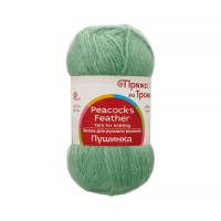 Пряжа из Троицка "Пушинка"   50\% шерсть, 50\% козий пух   10 шт. х  50 г  225 м №437 ковыль