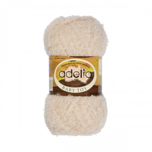 Пряжа ADELIA "BABY TOY"   100\% нейлон   10 шт. х  50 г  255 м ± 10 м №02 св.бежевый