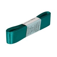 Лента атласная 25 мм ( 1 ")  "Gamma"   AL-25P   ФАСОВКА   5 x  5.4 м №016 изумруд