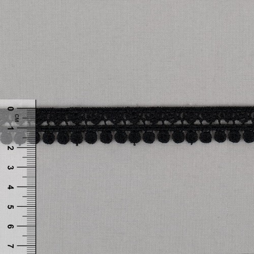 Гипюр "Gamma"   18 мм  GGM-1802   в рулоне   10 м ± 0.2 GP002BL черный