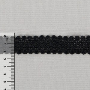 Гипюр "Gamma"   24 мм  GGM-2401   в рулоне   10 м ± 0.2 GP002BL черный